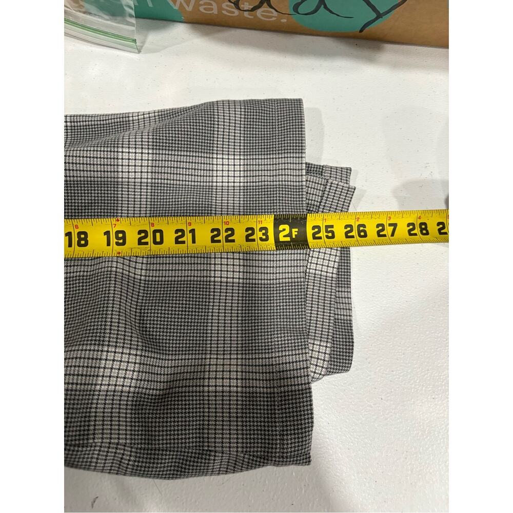 Abercrombie & Fitch Gray Plaid Button-Front Mini Dress Small Academia Preppy - Picture 9 of 9